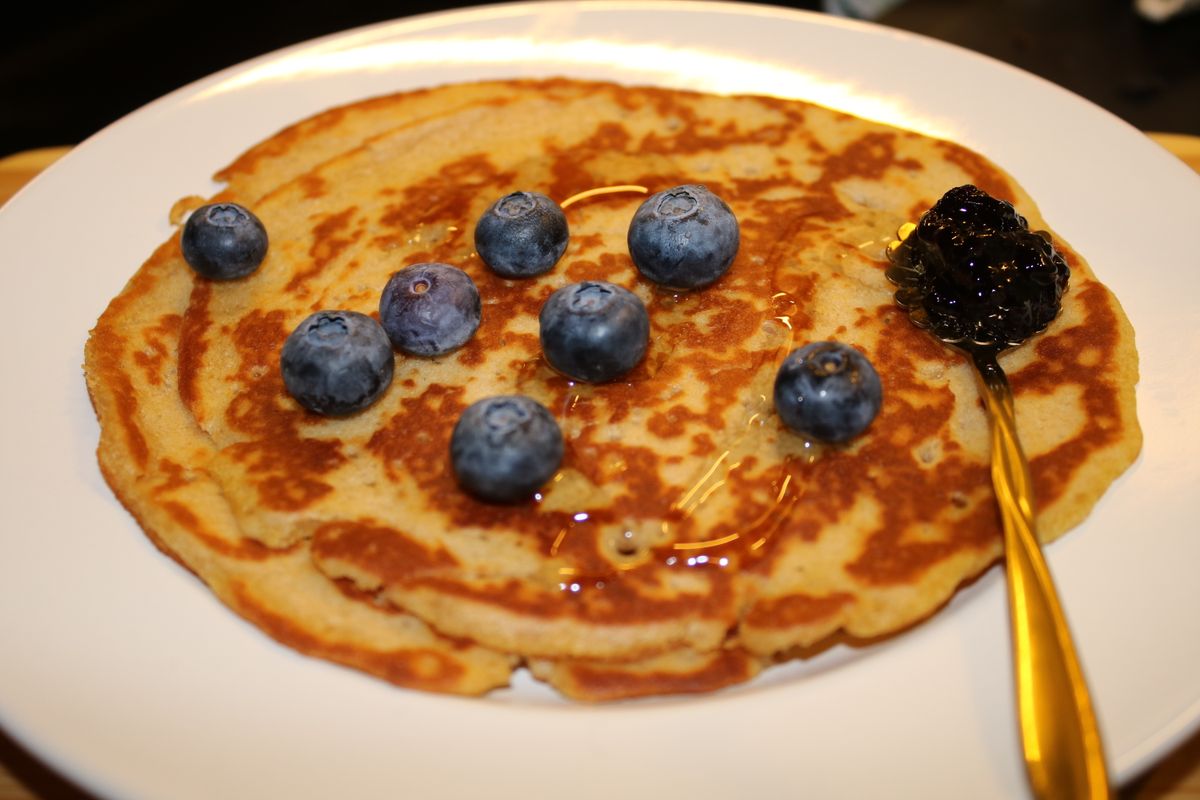 Whole wheat eggless pancake