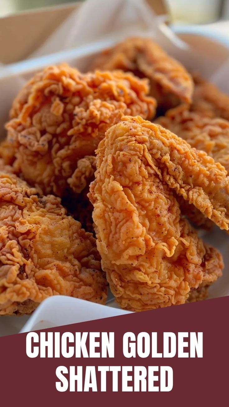 A plate of perfectly golden fried chicken pieces
