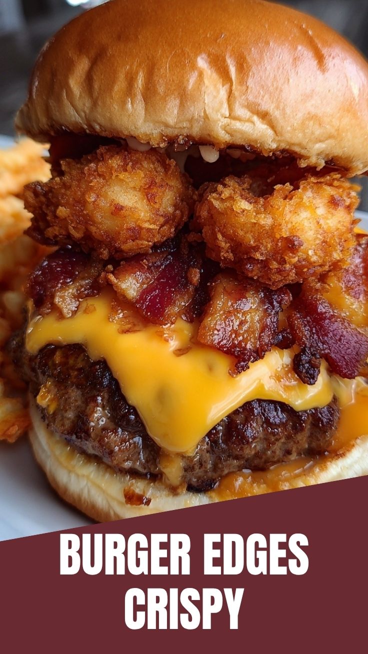 A delicious smash burger with melted cheese and fresh toppings