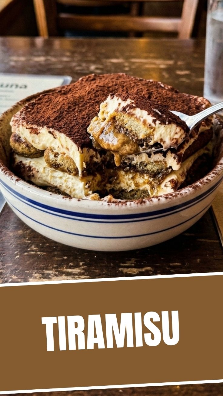 Peach Tiramisu dessert with creamy layers and fresh peach slices