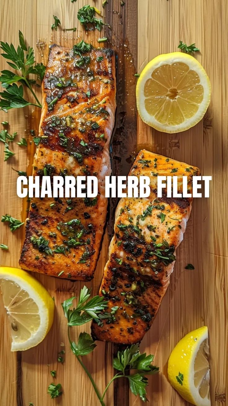 Grilled Salmon with Lemon Herb