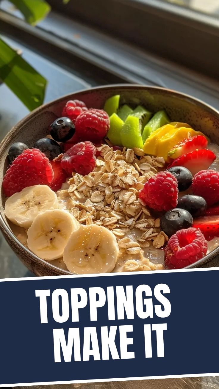 A jar of delicious overnight oats prepared for breakfast