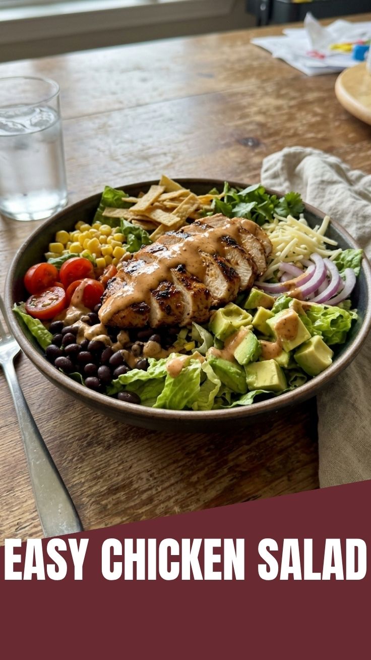 A vibrant Southwest Chicken Salad, packed with fresh ingredients
