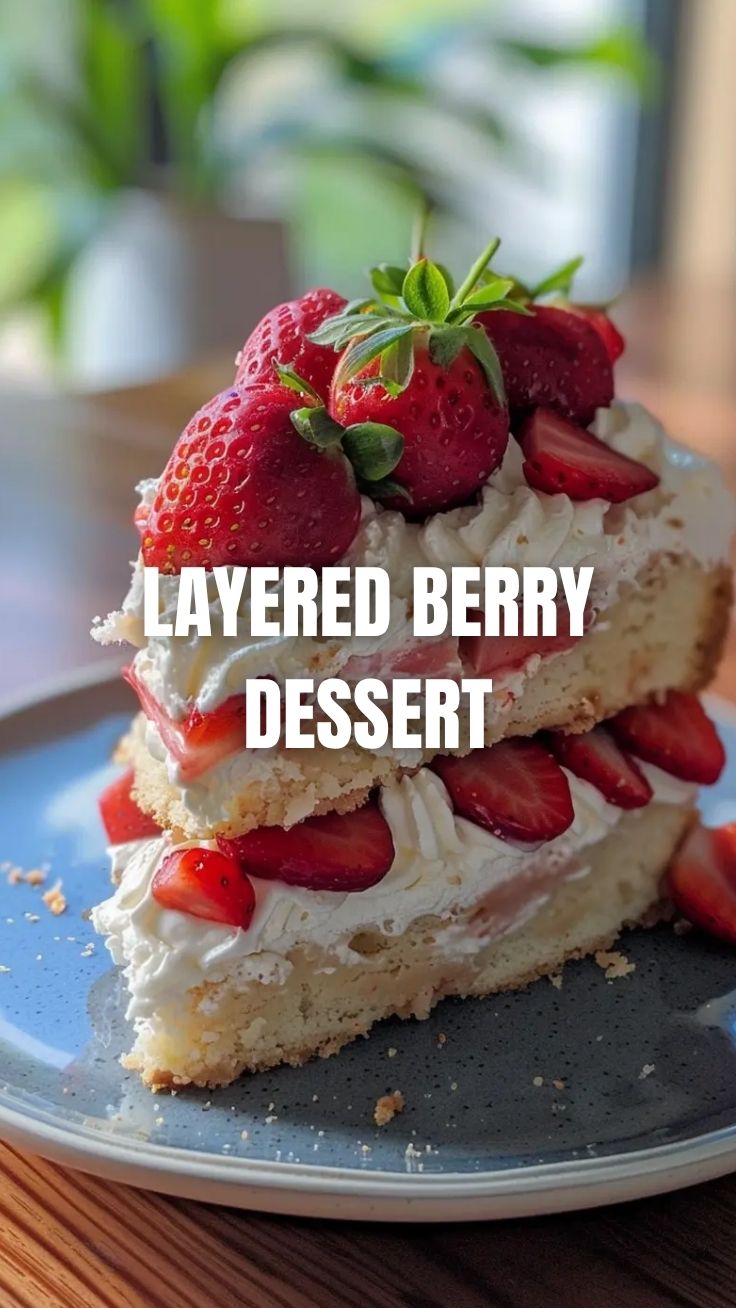 A delectable strawberry shortcake featuring fresh strawberries, whipped cream, and fluffy biscuits.