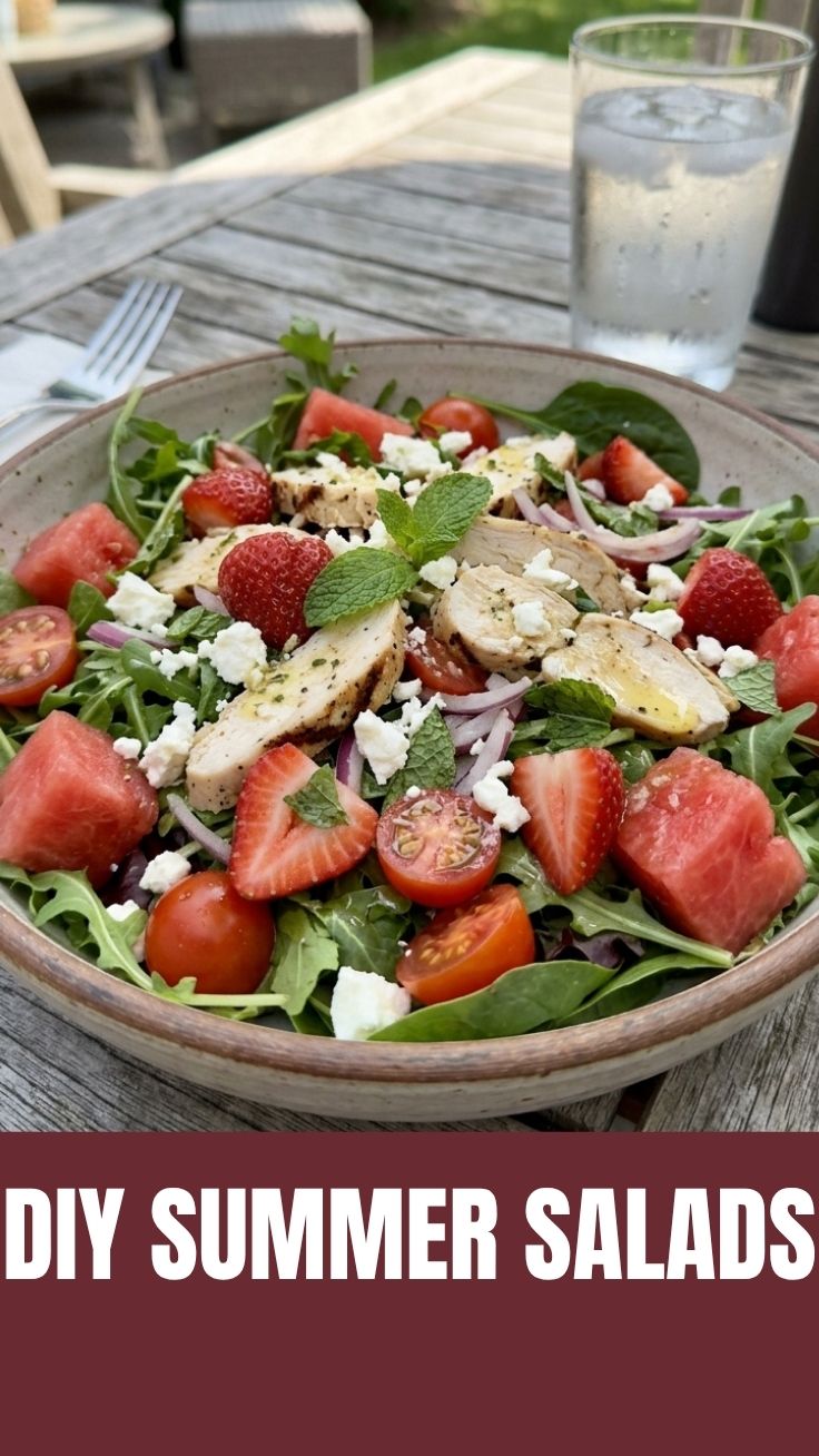 A vibrant display of low calorie summer salads, featuring fresh vegetables.