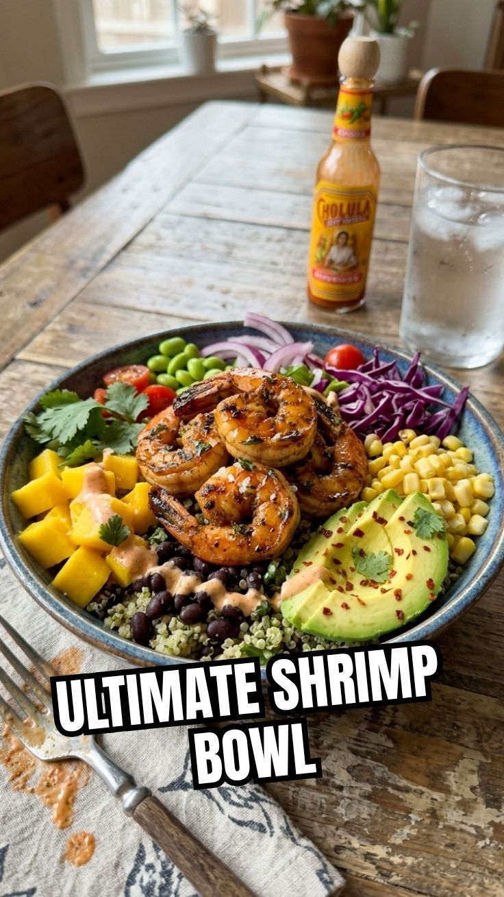 Shrimp Bowl with fresh ingredients