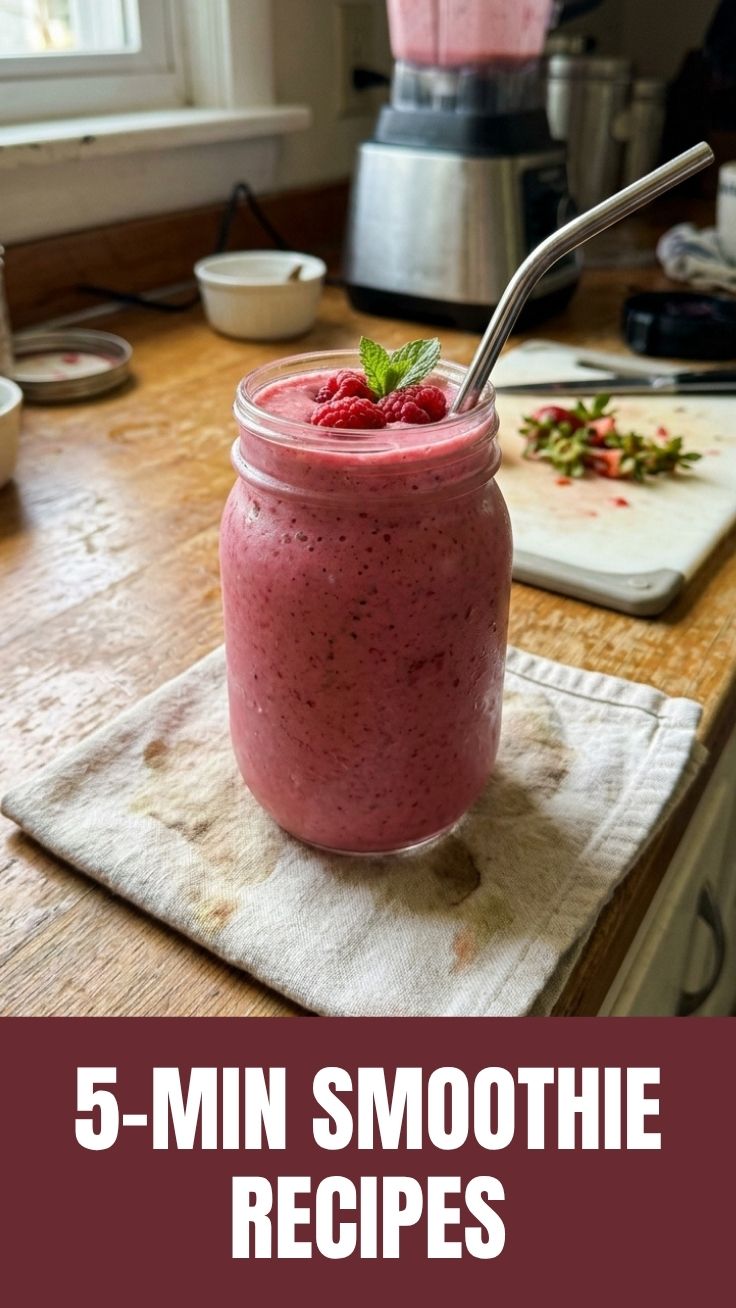 An array of vibrant weight loss summer smoothie recipes in clear glasses, garnished with fresh fruit