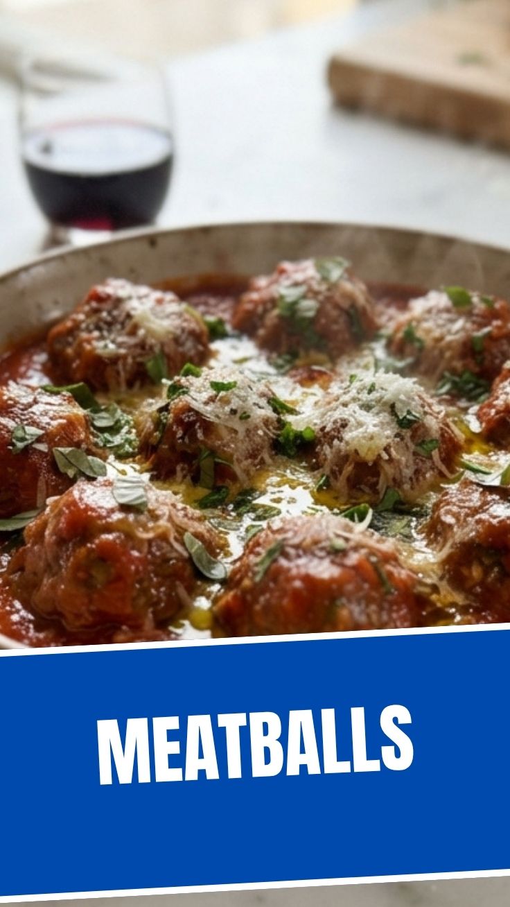 A serving of delicious meatballs in a rich tomato sauce