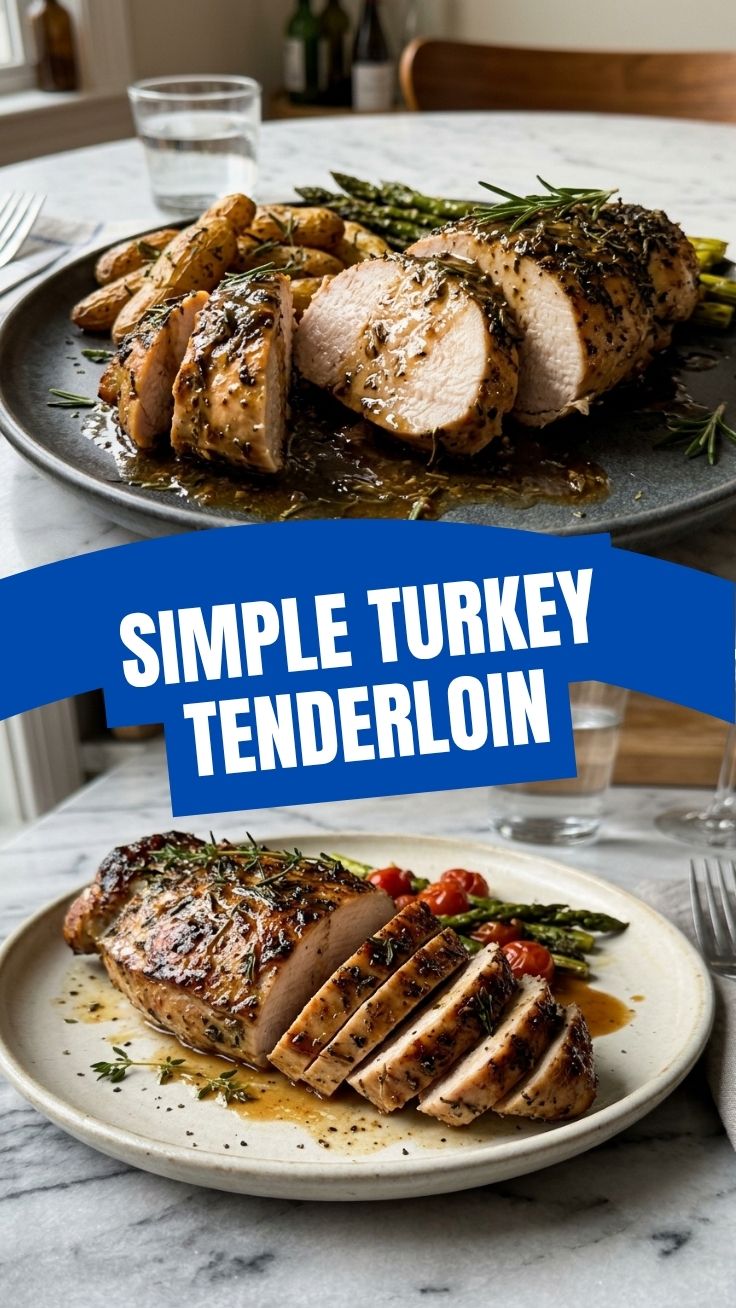 Perfect Turkey Tenderloin cooked to golden brown perfection