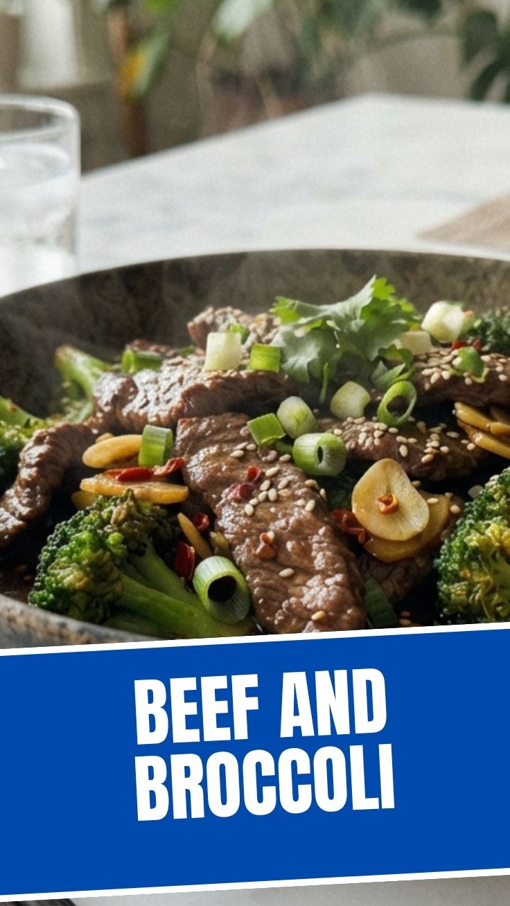 A vibrant dish of beef and broccoli stir-fried with a glossy sauce