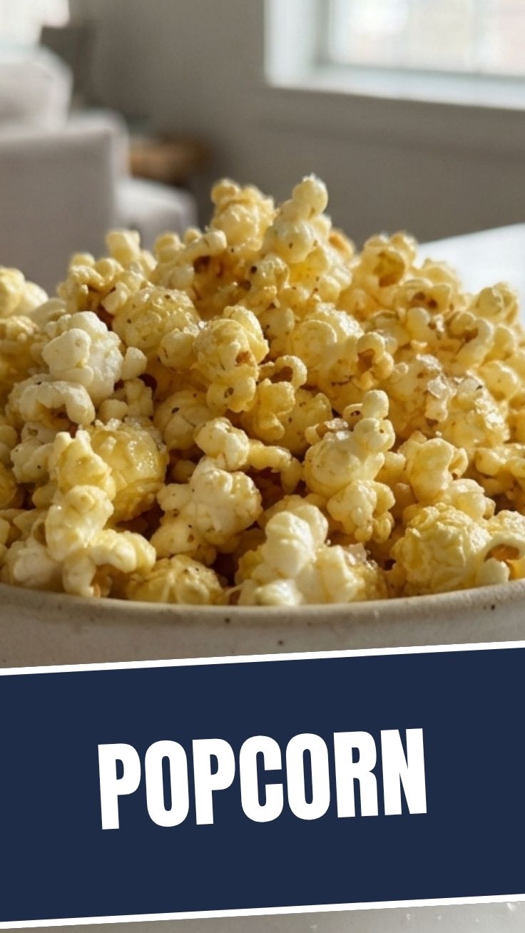 A fresh bowl of fluffy popcorn ready for snacking