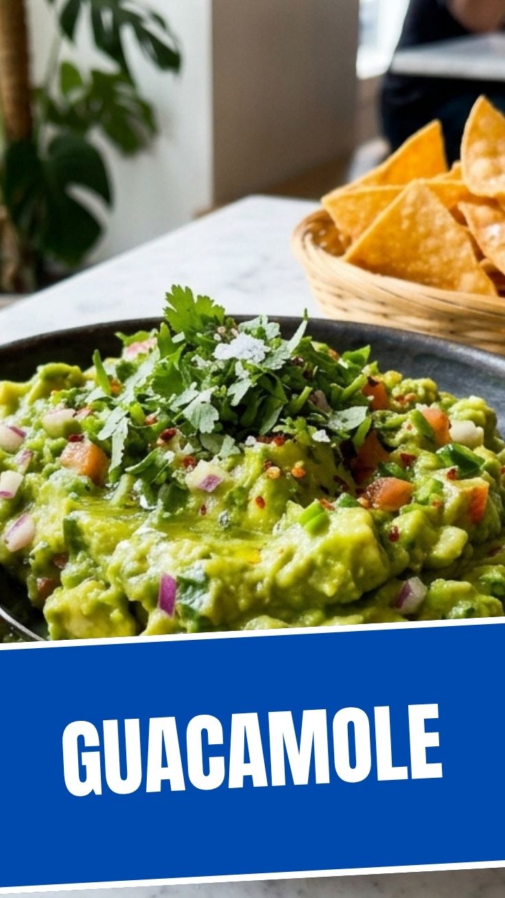 A vibrant bowl of fresh guacamole, ready to serve
