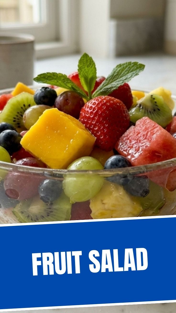 Fresh vibrant fruit salad